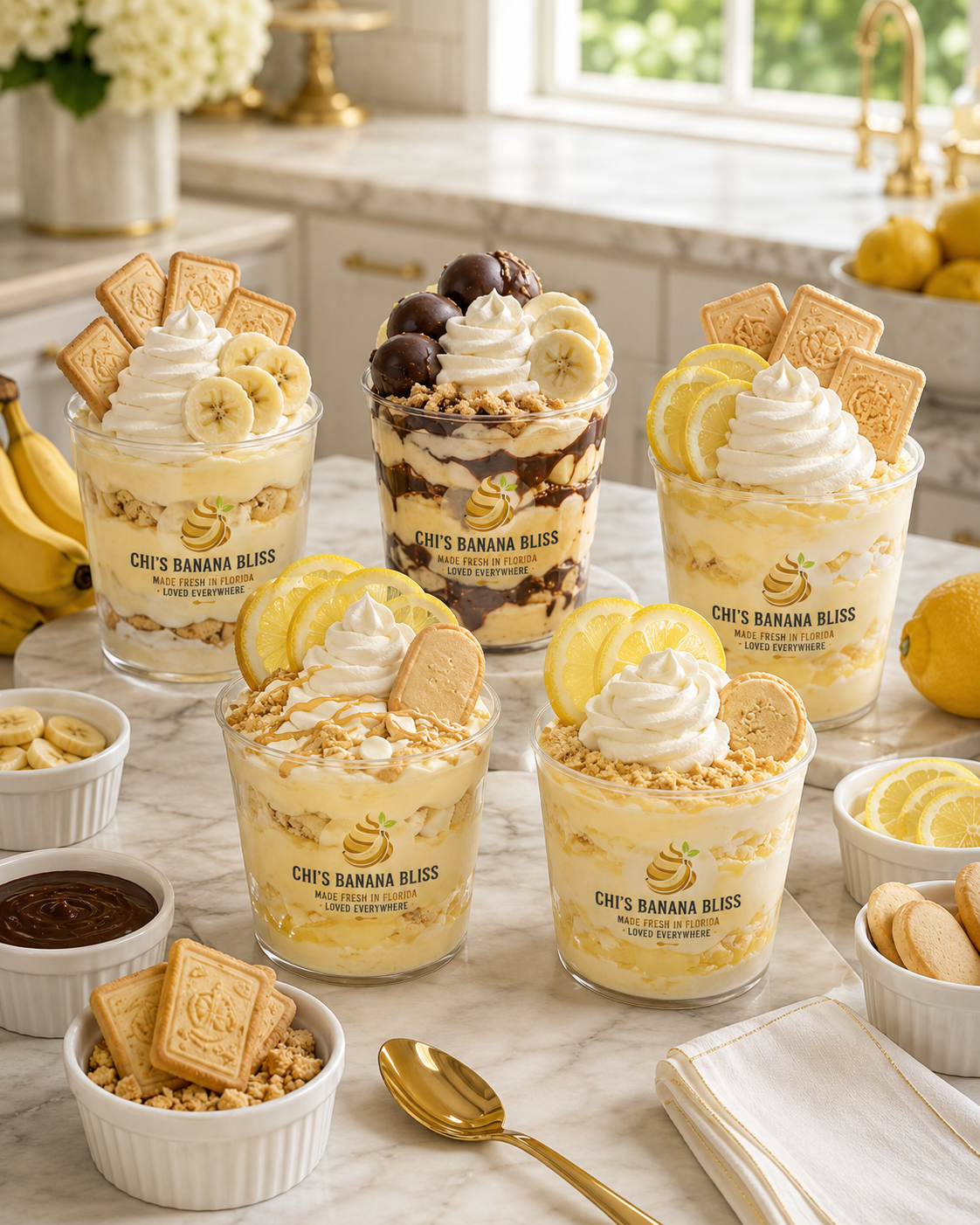 Chi's Banana Bliss Tasting Flight – All 5 Flavors